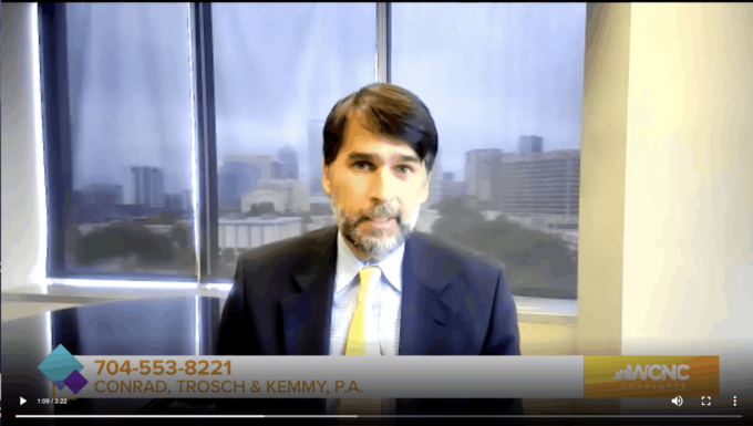 Bill Trosch, civil litigation attorney charlotte, nc on charlotte today